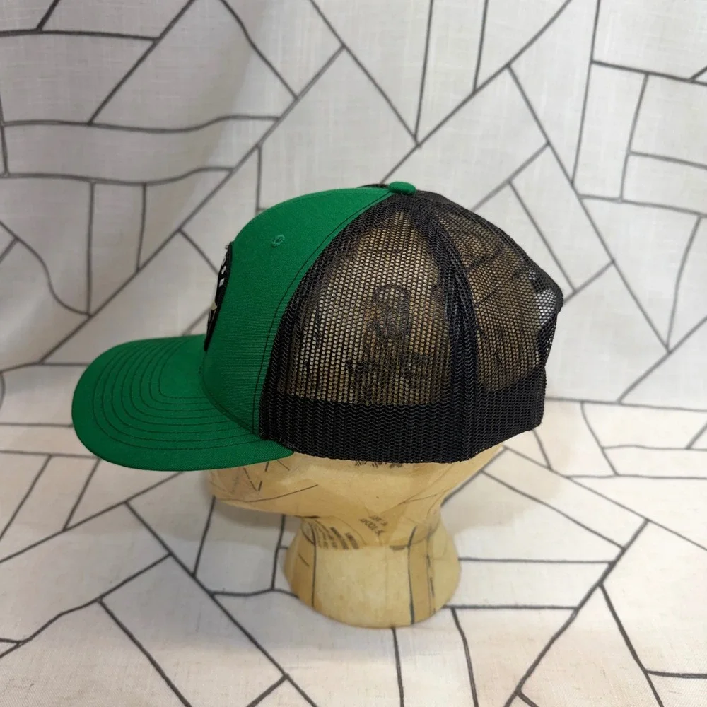 Richardson Goose Island Beer Co Trucker Hat OSFM Green Black Mesh Snapback 112